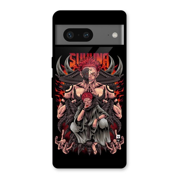 Sakuna King Glass Back Case for Google Pixel 7