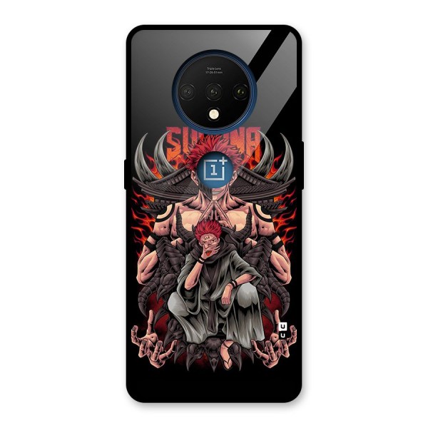 Sakuna King Glass Back Case for OnePlus 7T