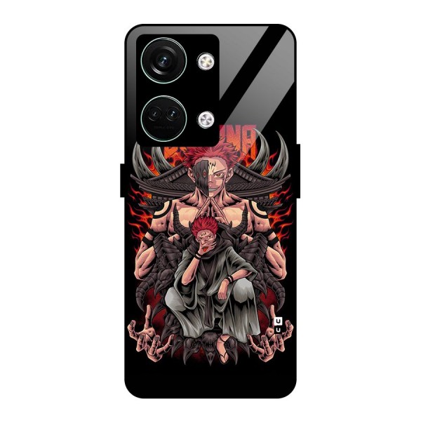 Sakuna King Glass Back Case for Oneplus Nord 3