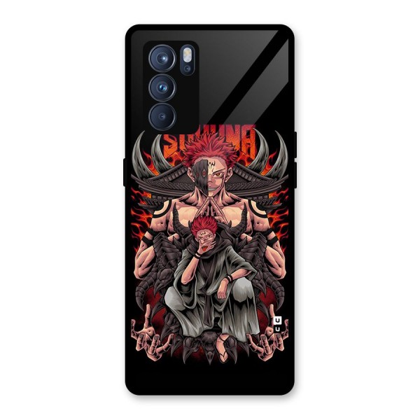 Sakuna King Glass Back Case for Oppo Reno6 Pro 5G