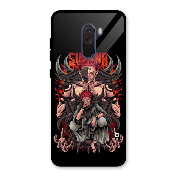 Sakuna King Glass Back Case for Poco F1