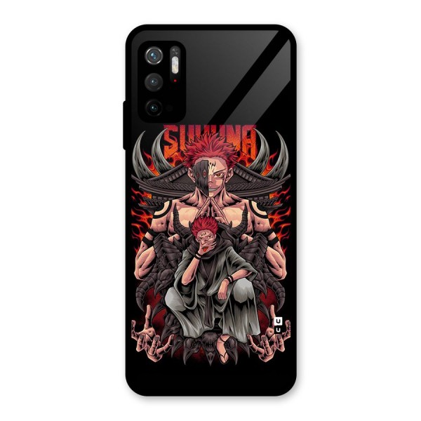 Sakuna King Glass Back Case for Poco M3 Pro 5G