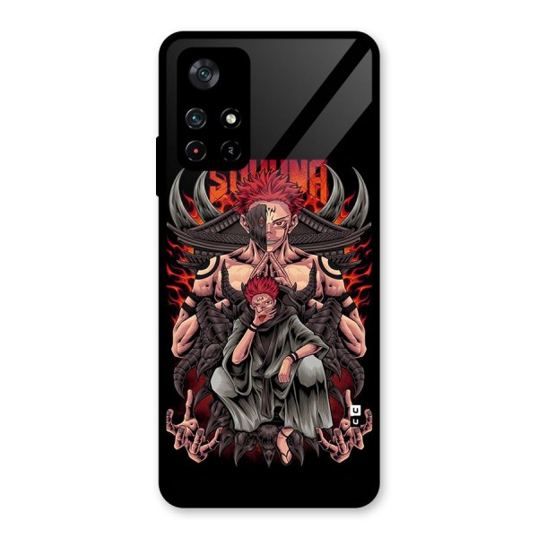 Sakuna King Glass Back Case for Poco M4 Pro 5G