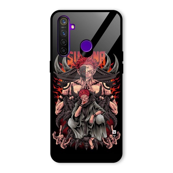 Sakuna King Glass Back Case for Realme 5 Pro