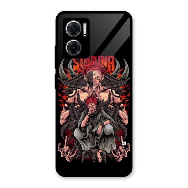 Sakuna King Glass Back Case for Redmi 11 Prime 5G