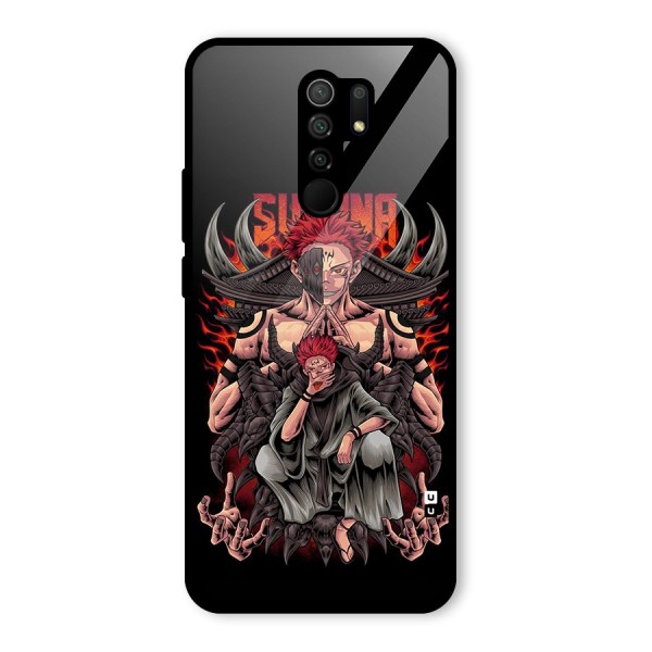 Sakuna King Glass Back Case for Redmi 9 Prime