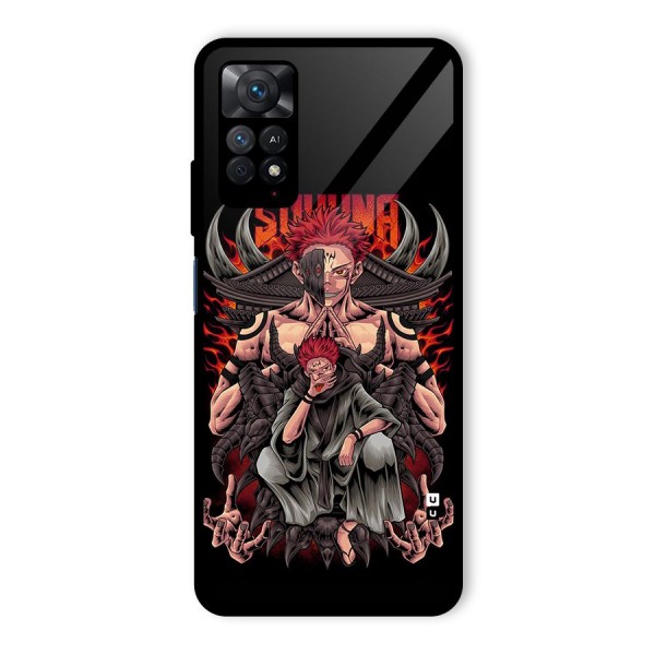 Sakuna King Glass Back Case for Redmi Note 11 Pro