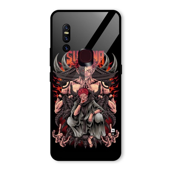 Sakuna King Glass Back Case for Vivo V15