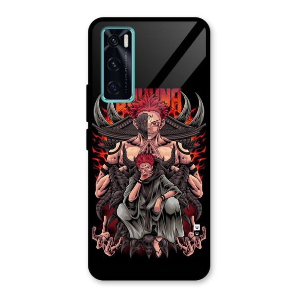 Sakuna King Glass Back Case for Vivo V20 SE