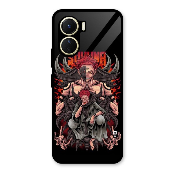 Sakuna King Glass Back Case for Vivo Y16