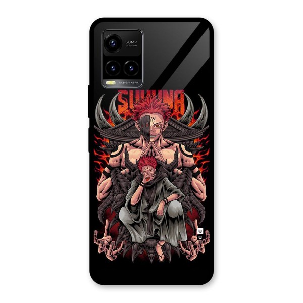 Sakuna King Glass Back Case for Vivo Y21A