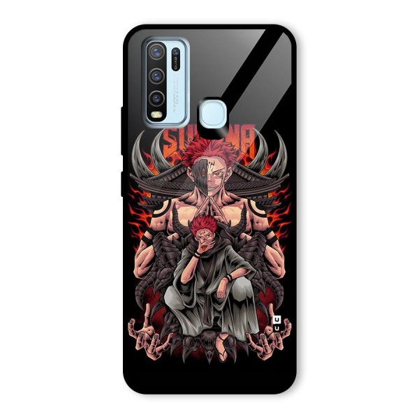 Sakuna King Glass Back Case for Vivo Y30