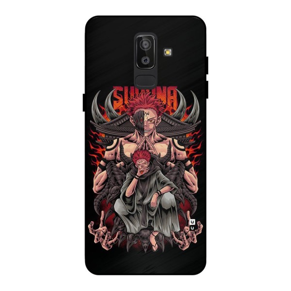 Sakuna King Metal Back Case for Galaxy J8