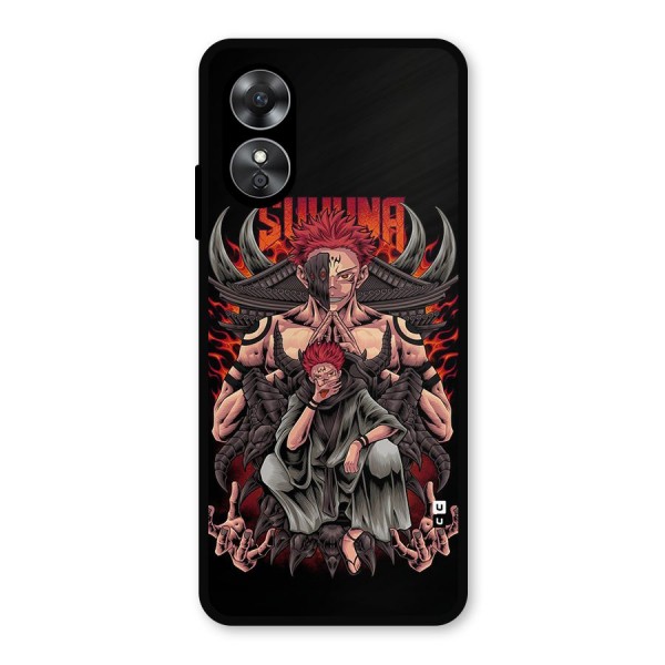 Sakuna King Metal Back Case for Oppo A17