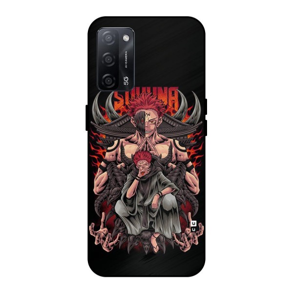 Sakuna King Metal Back Case for Oppo A53s 5G