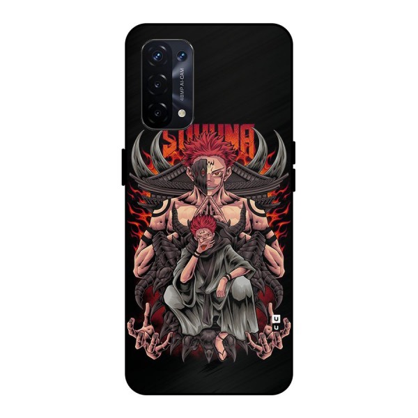 Sakuna King Metal Back Case for Oppo A74 5G