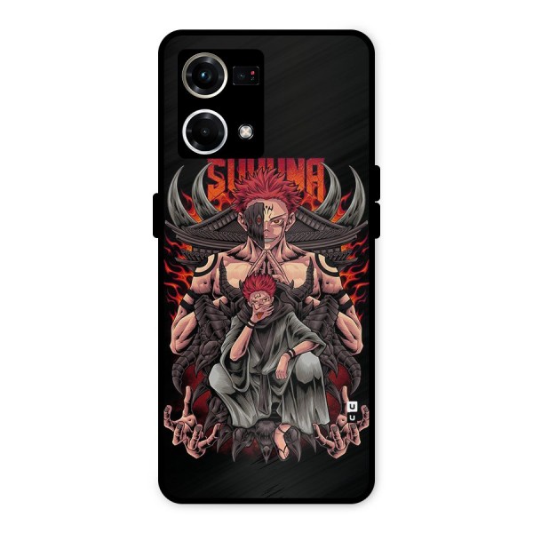 Sakuna King Metal Back Case for Oppo F21 Pro 4G