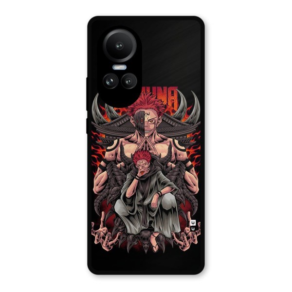 Sakuna King Metal Back Case for Oppo Reno10