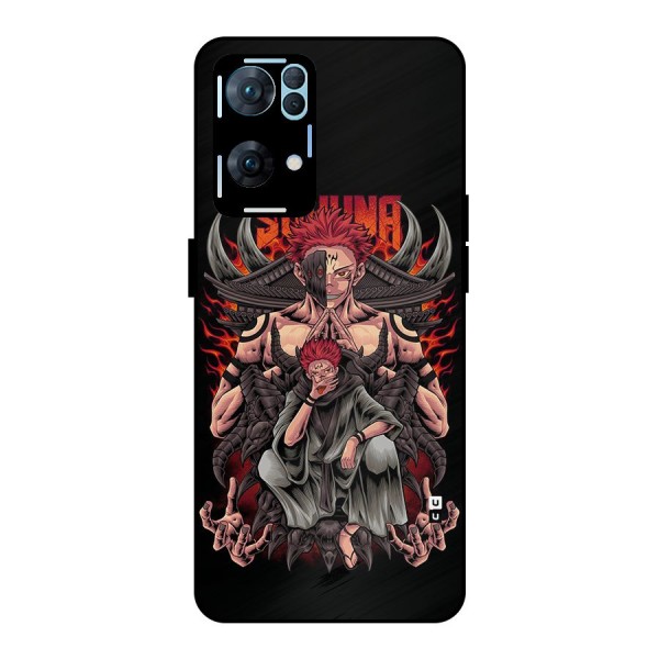 Sakuna King Metal Back Case for Oppo Reno7 Pro 5G