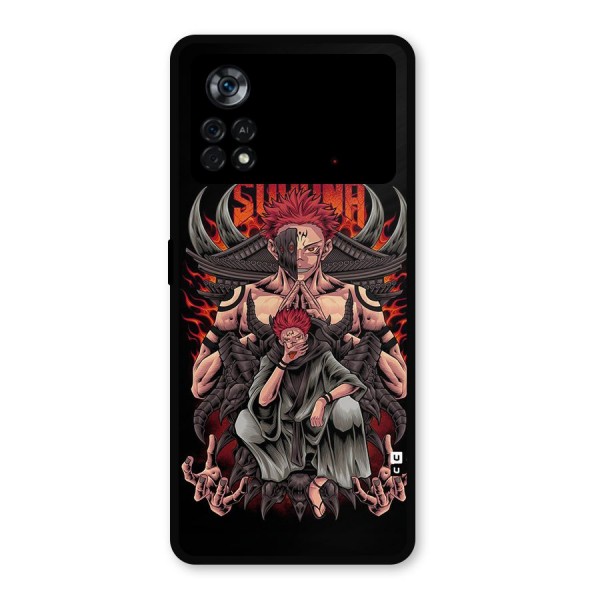 Sakuna King Metal Back Case for Poco X4 Pro 5G