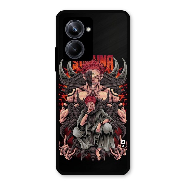 Sakuna King Metal Back Case for Realme 10 Pro