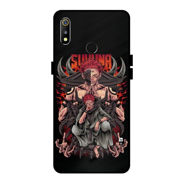 Sakuna King Metal Back Case for Realme 3