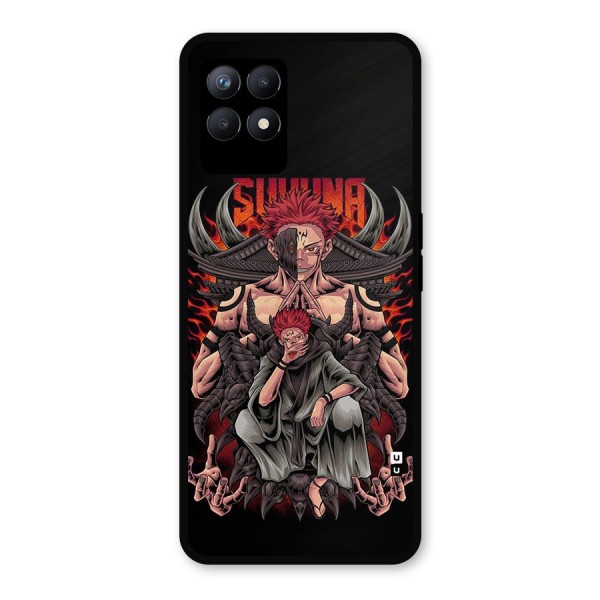 Sakuna King Metal Back Case for Realme 8i