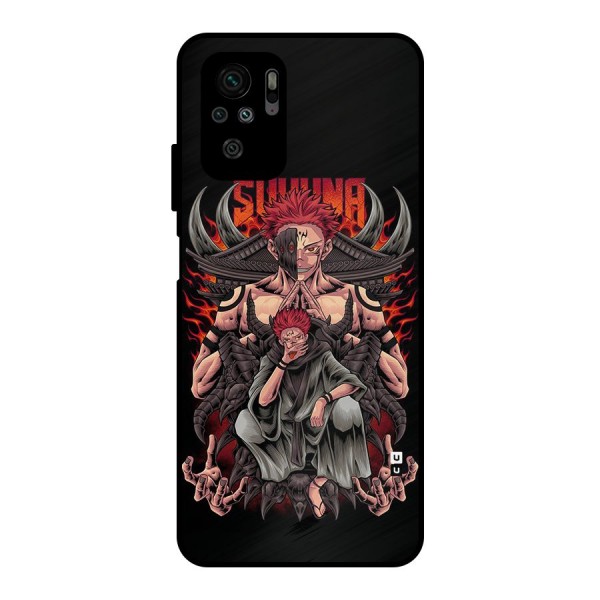 Sakuna King Metal Back Case for Redmi Note 10