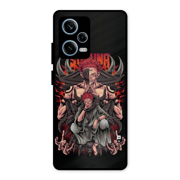 Sakuna King Metal Back Case for Redmi Note 12 Pro