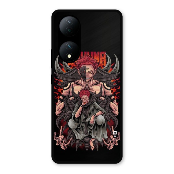 Sakuna King Metal Back Case for Vivo T2