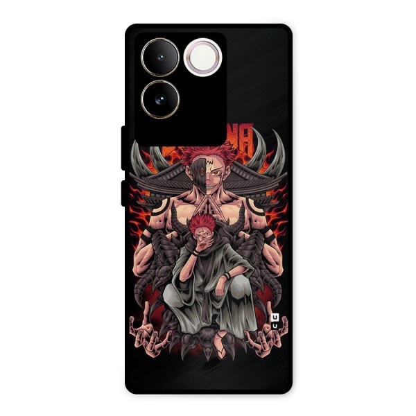 Sakuna King Metal Back Case for Vivo T2 Pro