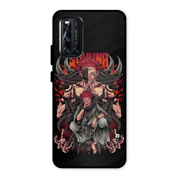 Sakuna King Metal Back Case for Vivo V19