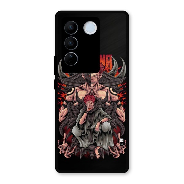 Sakuna King Metal Back Case for Vivo V27 Pro