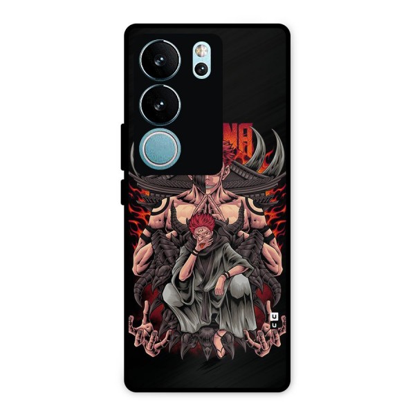 Sakuna King Metal Back Case for Vivo V29 Pro