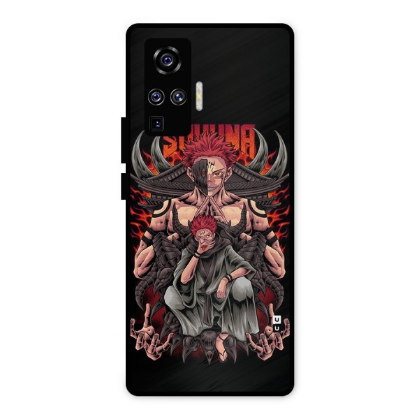 Sakuna King Metal Back Case for Vivo X50 Pro