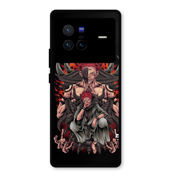 Sakuna King Metal Back Case for Vivo X80