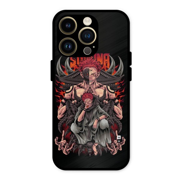 Sakuna King Metal Back Case for iPhone 14 Pro