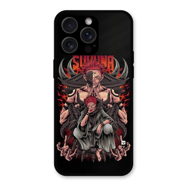 Sakuna King Metal Back Case for iPhone 15 Pro Max