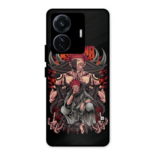 Sakuna King Metal Back Case for iQOO Z6