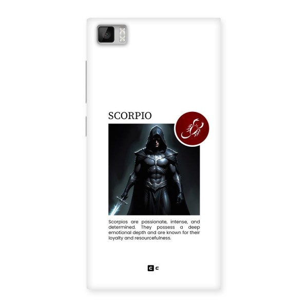 Sane Scorpio Back Case for Mi3