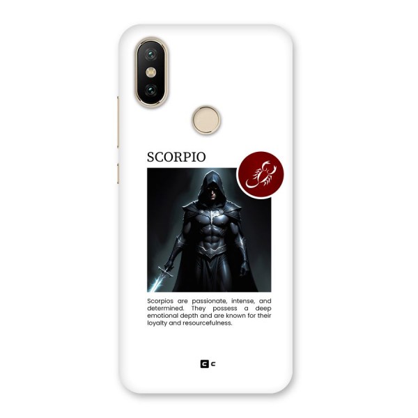 Sane Scorpio Back Case for Mi A2