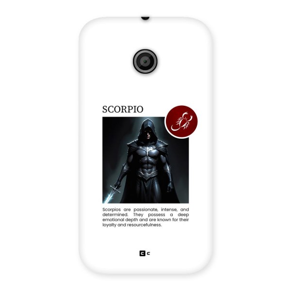 Sane Scorpio Back Case for Moto E