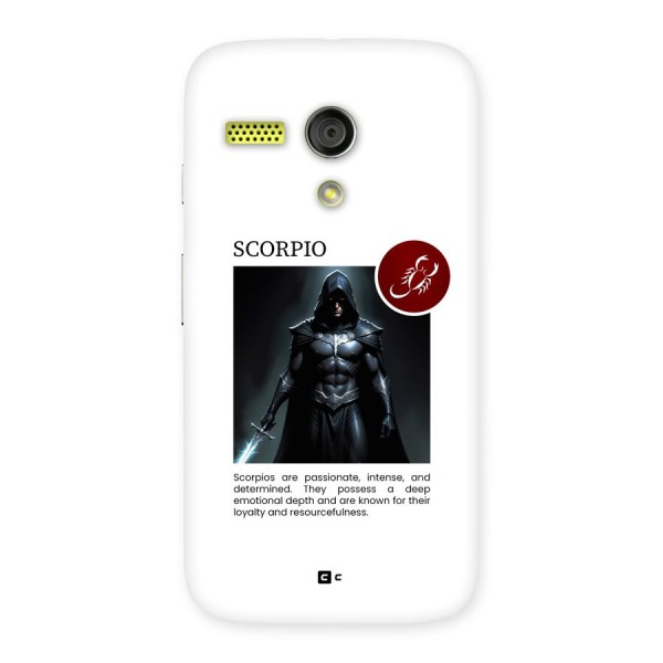 Sane Scorpio Back Case for Moto G