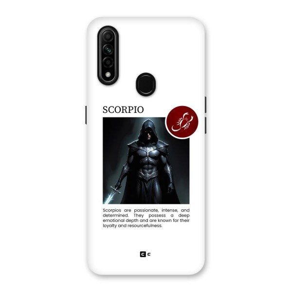 Sane Scorpio Back Case for Oppo A31