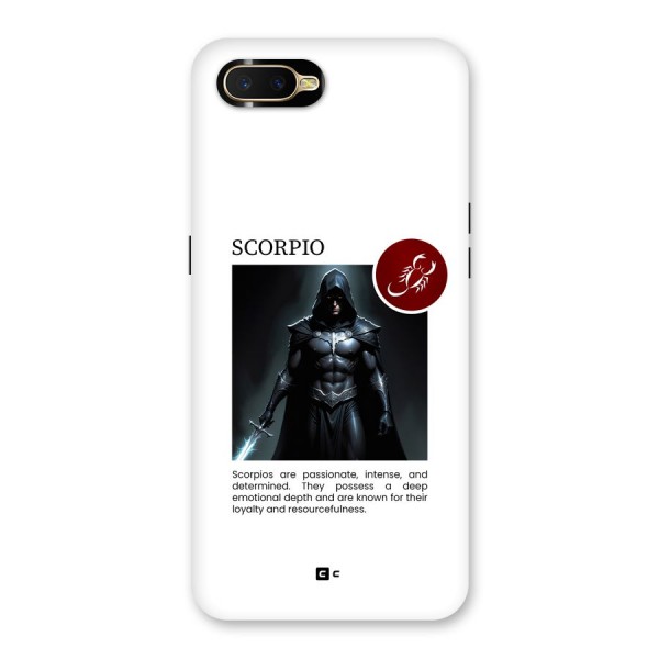 Sane Scorpio Back Case for Oppo K1