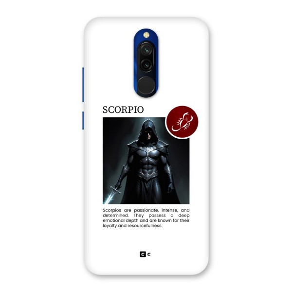 Sane Scorpio Back Case for Redmi 8