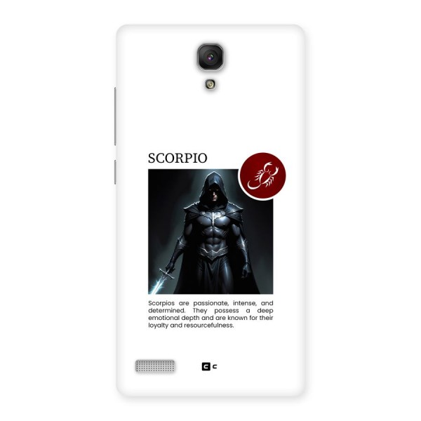 Sane Scorpio Back Case for Redmi Note