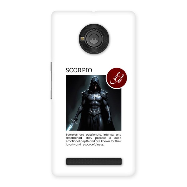 Sane Scorpio Back Case for Yuphoria