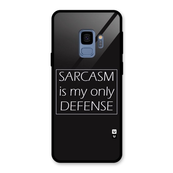 Sarcasm Defence Glass Back Case for Galaxy S9