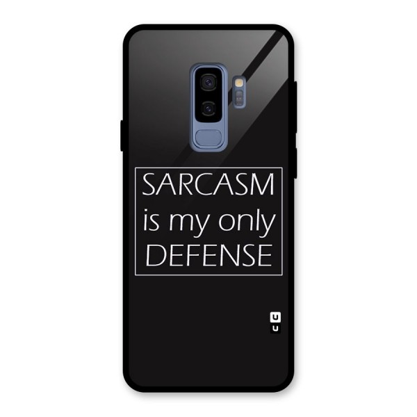 Sarcasm Defence Glass Back Case for Galaxy S9 Plus